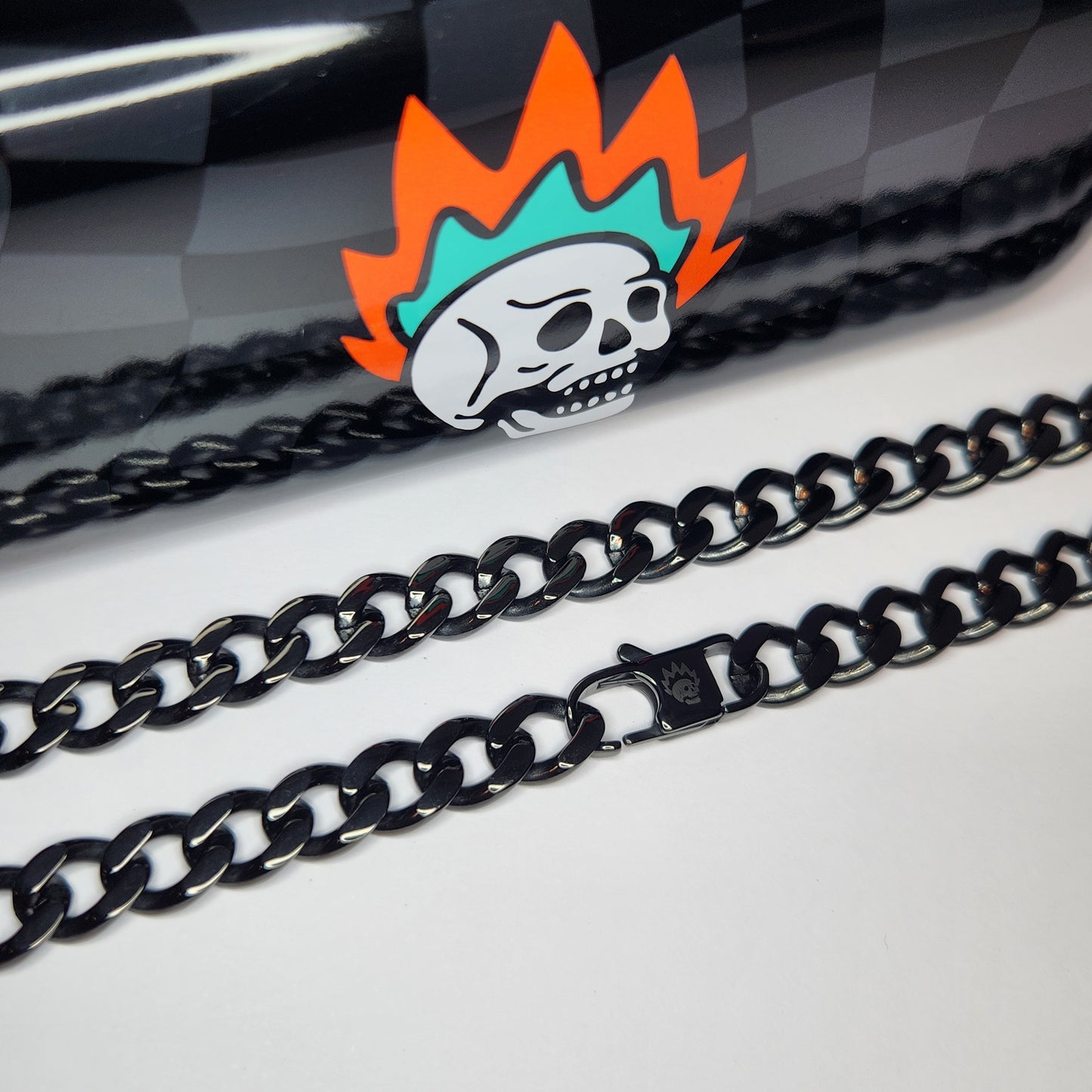 Cuban Link / 9mm Stainless Steel (Black)