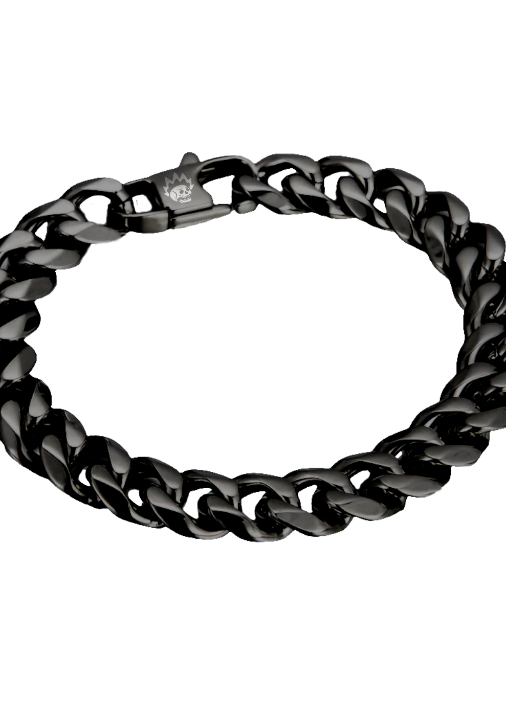Cuban Link / 9mm Stainless Steel (Black)