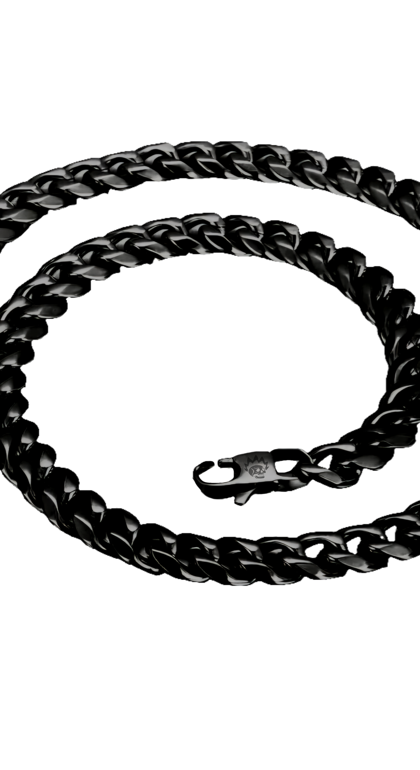 Cuban Link / 9mm Stainless Steel (Black)
