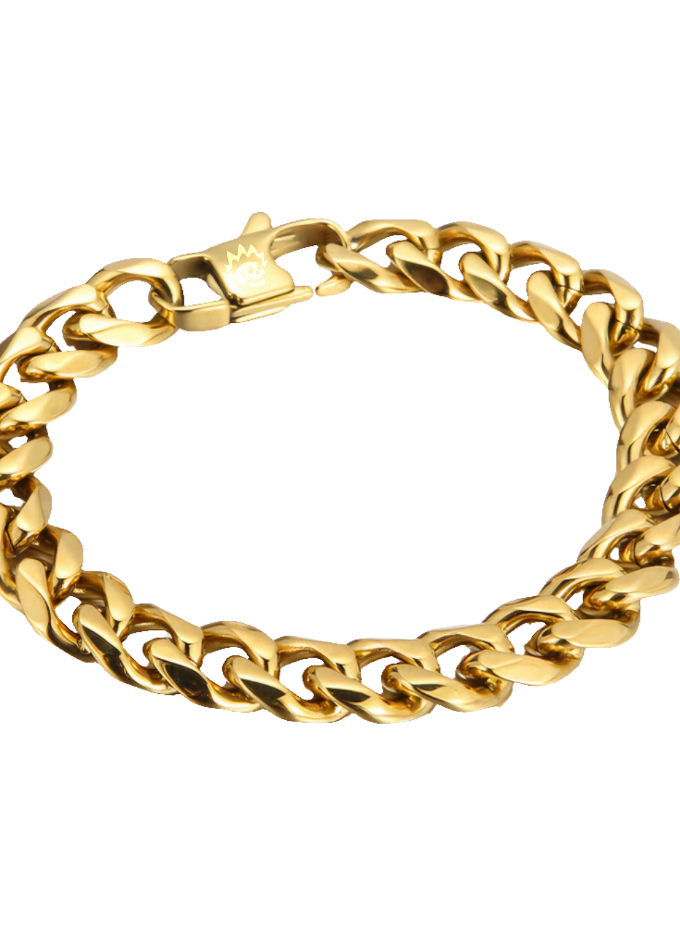 Cuban Link / 9mm Stainless Steel (Gold)
