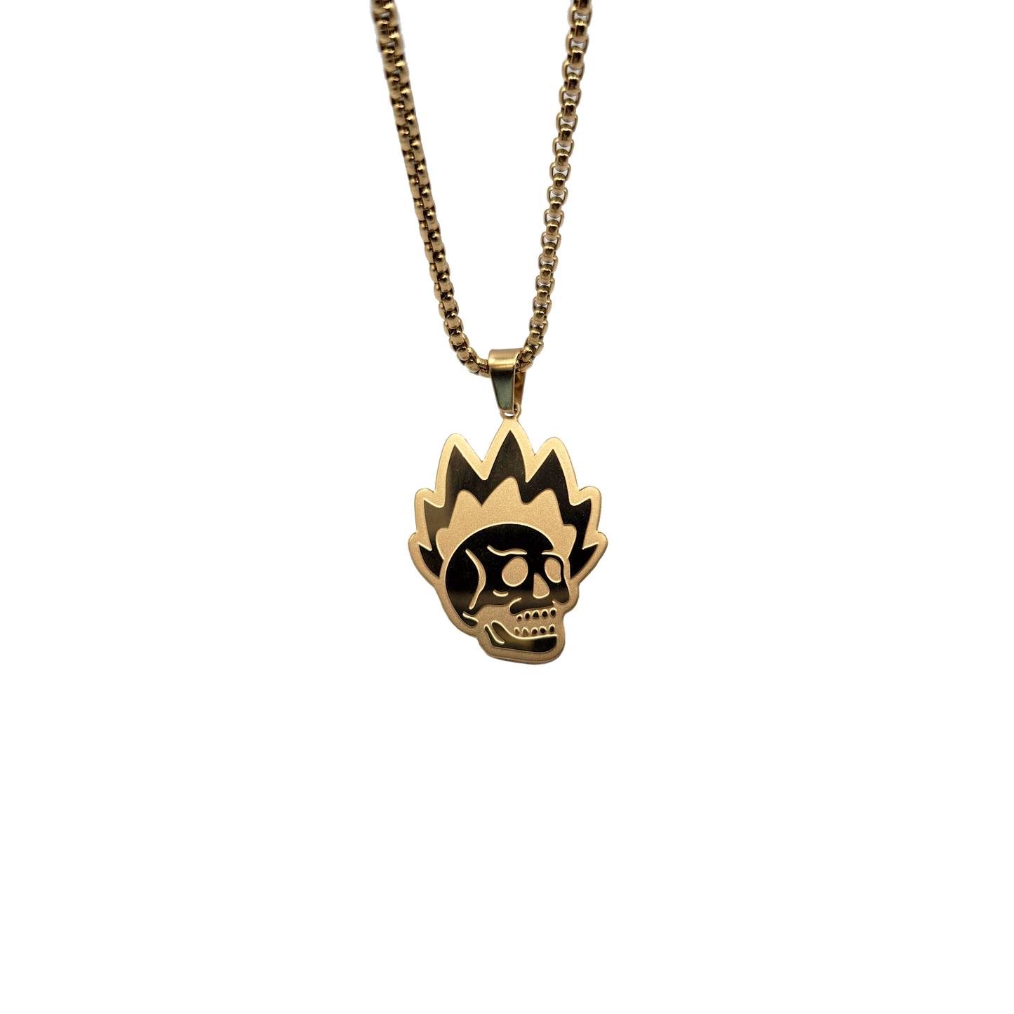 Raskll Pendant Necklace / 2.5mm Stainless Steel (Gold)