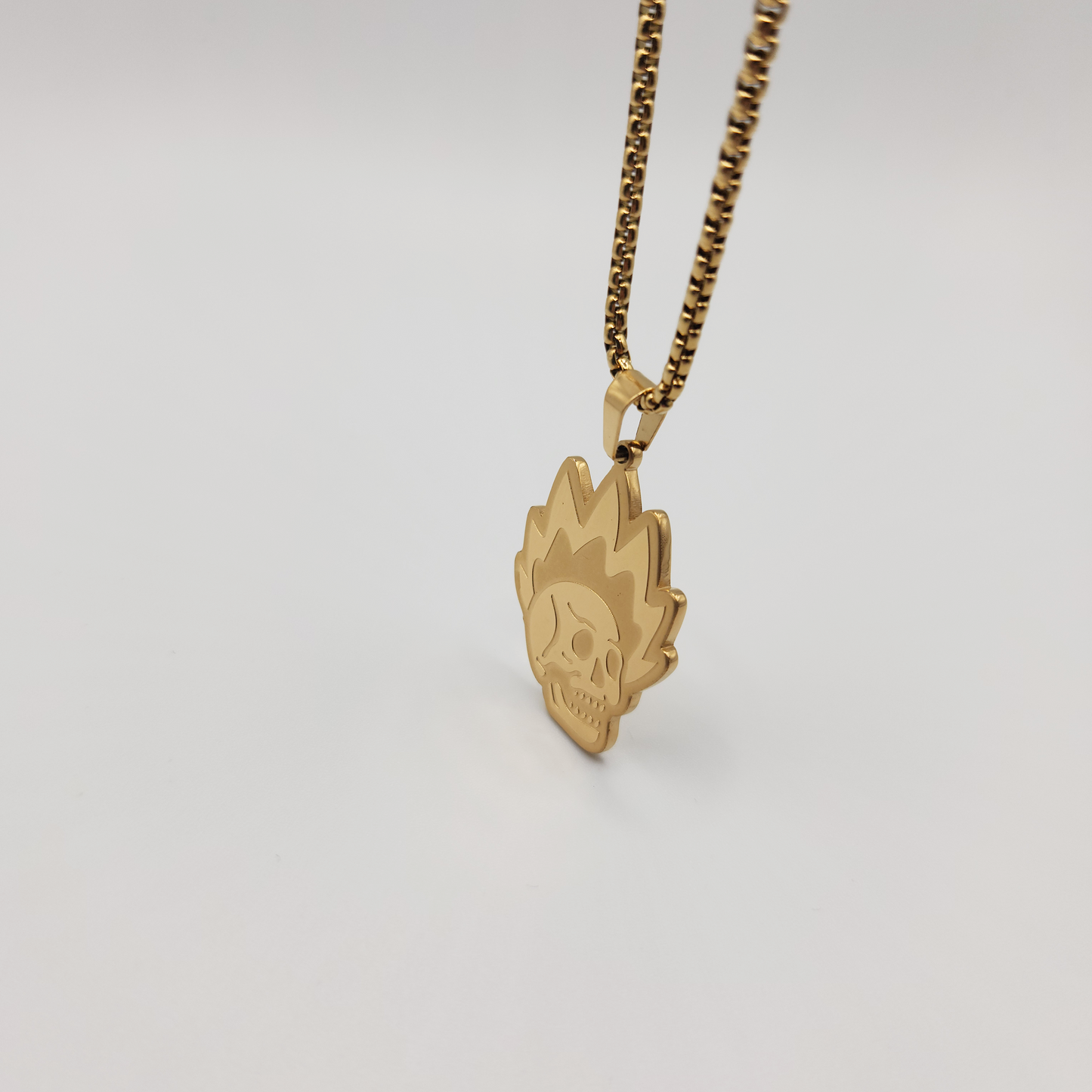 Raskll Pendant Necklace / 2.5mm Stainless Steel (Gold)