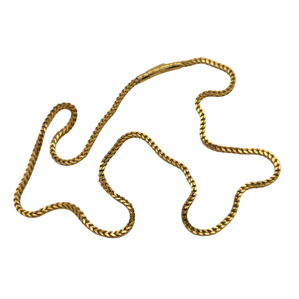 Box Chain / 3mm Stainless Steel (Gold) 25"