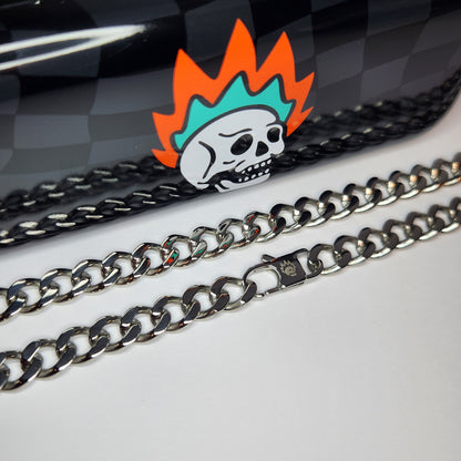 Cuban Link / 9mm Stainless Steel (Silver)