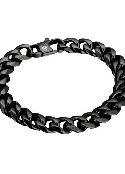 Cuban Link / 9mm Stainless Steel (Black)