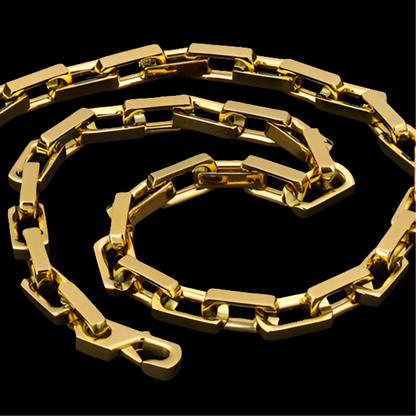 .Hellion Chain / 10mm Stainless Steel (18KGold) 24"