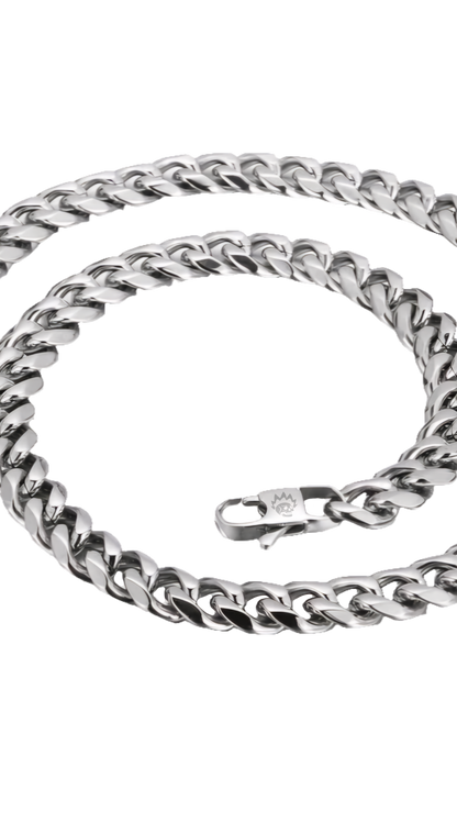 Cuban Link / 9mm Stainless Steel (Silver)