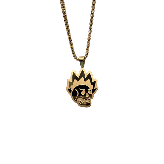 Raskll Pendant Necklace / 2.5mm Stainless Steel (Gold)