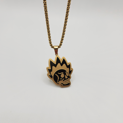 Raskll Pendant Necklace / 2.5mm Stainless Steel (Gold)