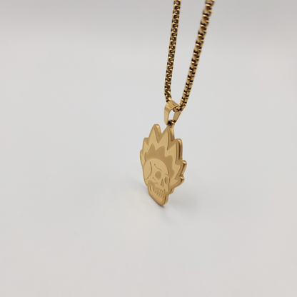 Raskll Pendant Necklace / 2.5mm Stainless Steel (Gold)