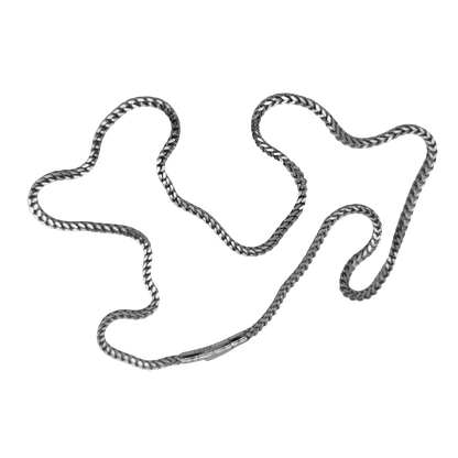 Box Chain / 3mm Stainless Steel (Silver) 25"