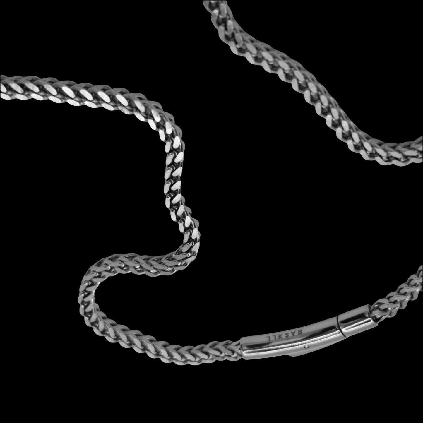 Box Chain / 3mm Stainless Steel (Silver) 25"