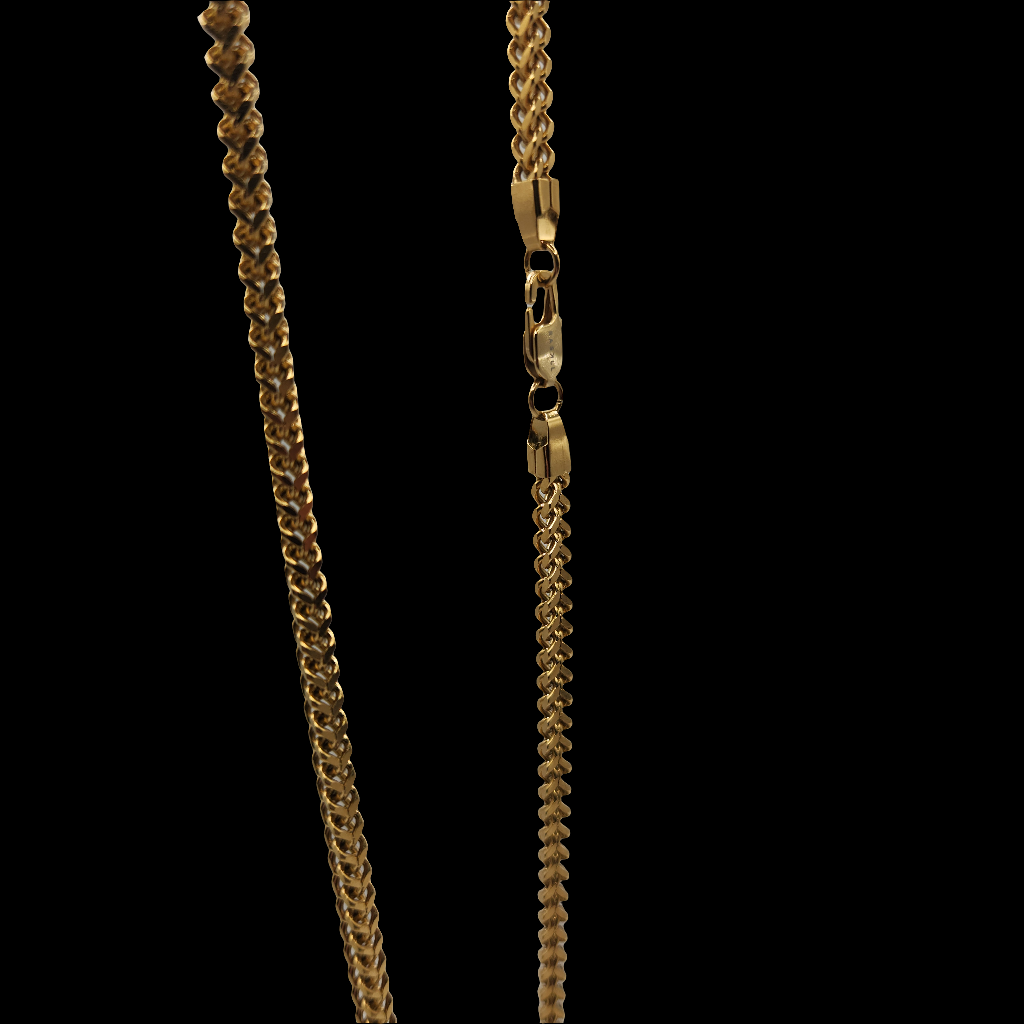 Box Chain / 5mm Stainless Steel (Gold) 25"