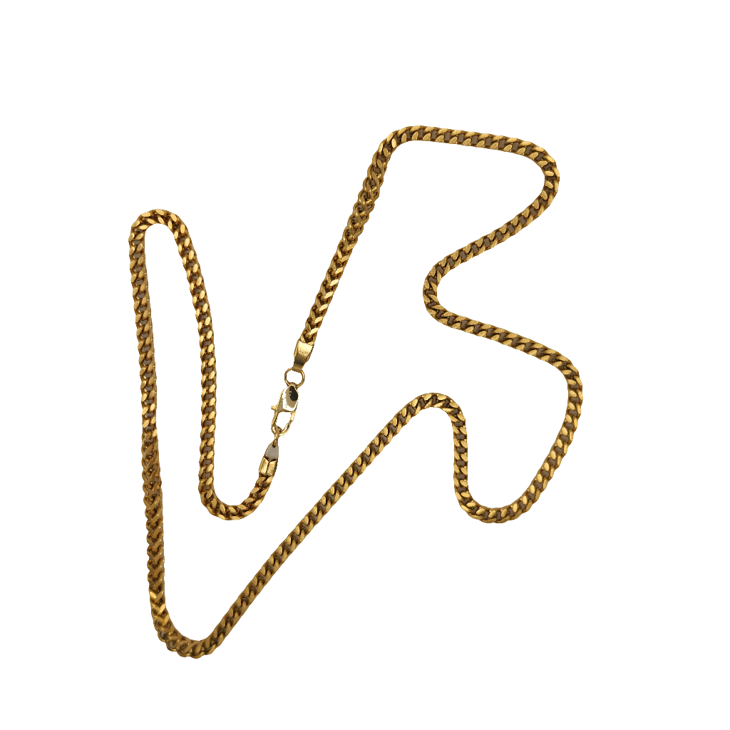 Box Chain / 5mm Stainless Steel (Gold) 25"
