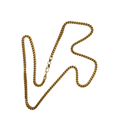 Box Chain / 5mm Stainless Steel (Gold) 25"