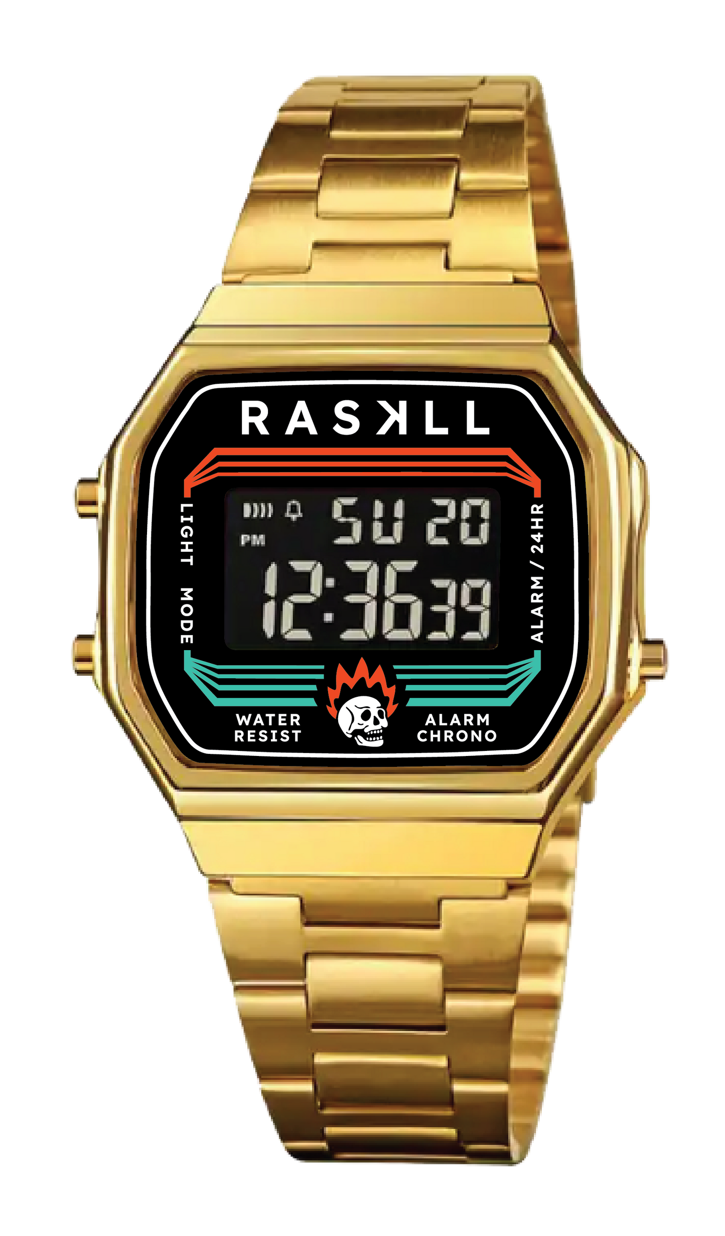 .Raskll. 769 / 35mm Stainless Steel Watch (Gold)