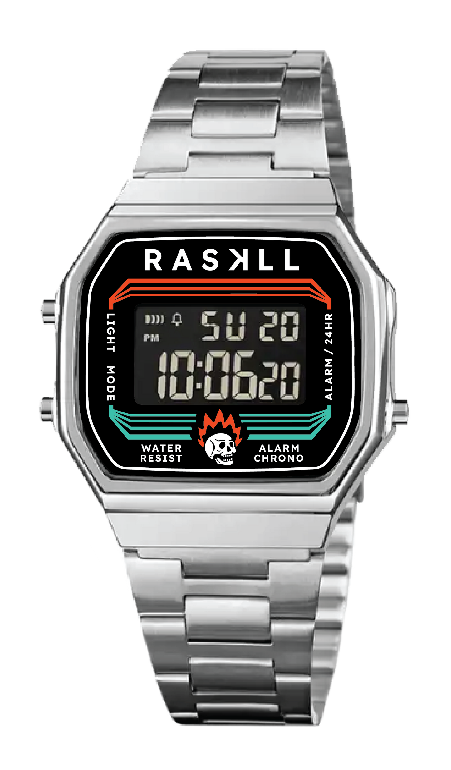 .Raskll. 769 / 35mm Stainless Steel Watch (Silver)